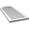 Ekena Millwork Octagonal Top Surface Mount PVC Gable Vent w/ 2"W x 1-1/2"P Brickmould Frame, 16"W x 40"H GVPOT16X4002SN - alternate 4